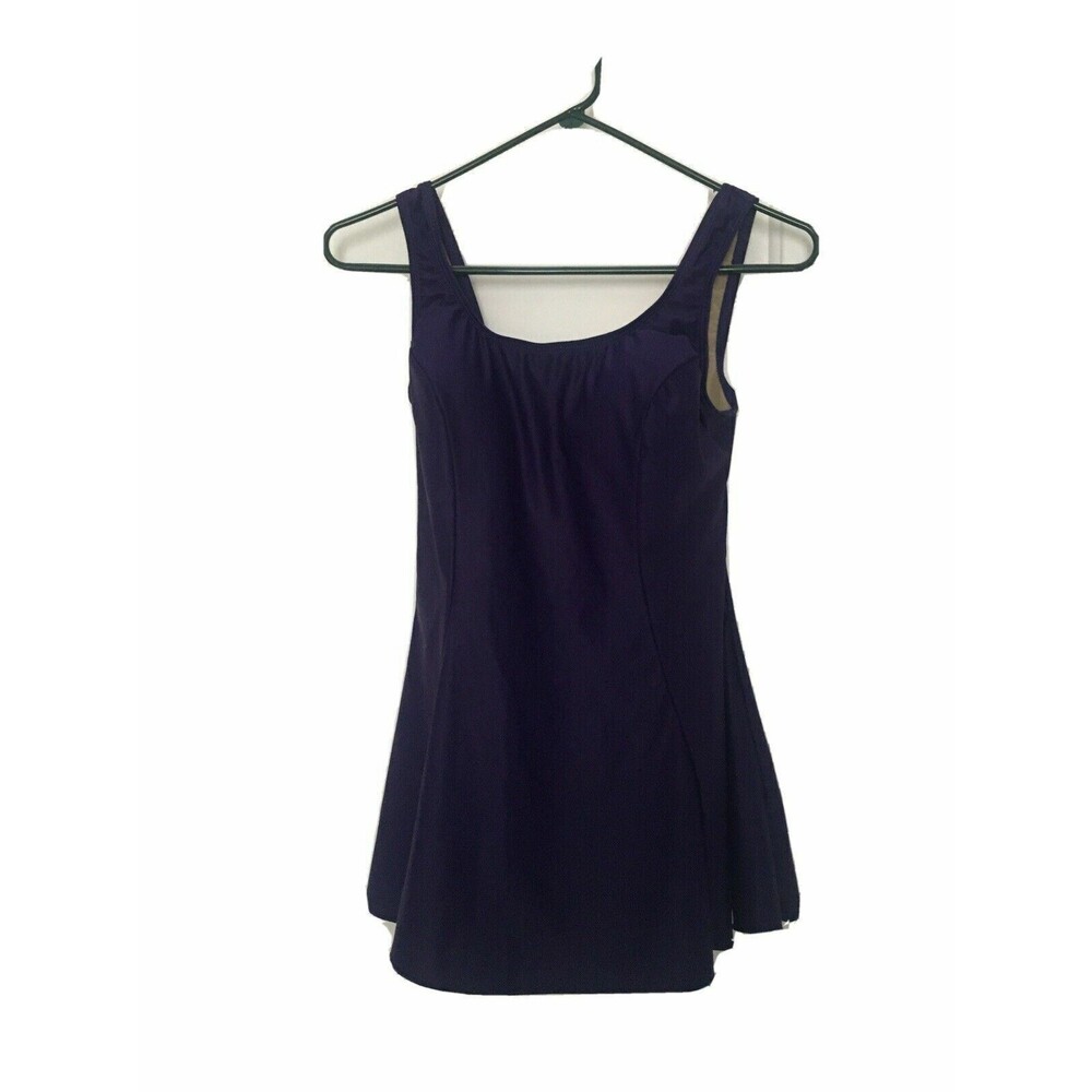 Shore Shapes Women's Swimsuit with Attached Brief Liner Purple Size 10 Purple